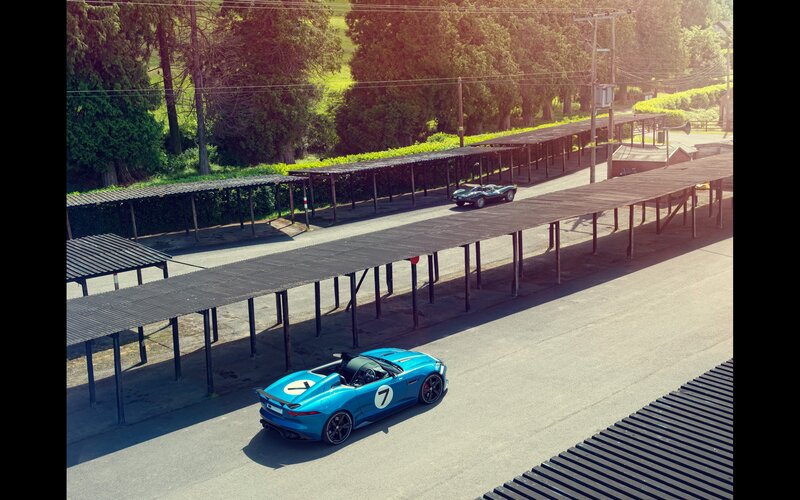 Blue racing cars on a track