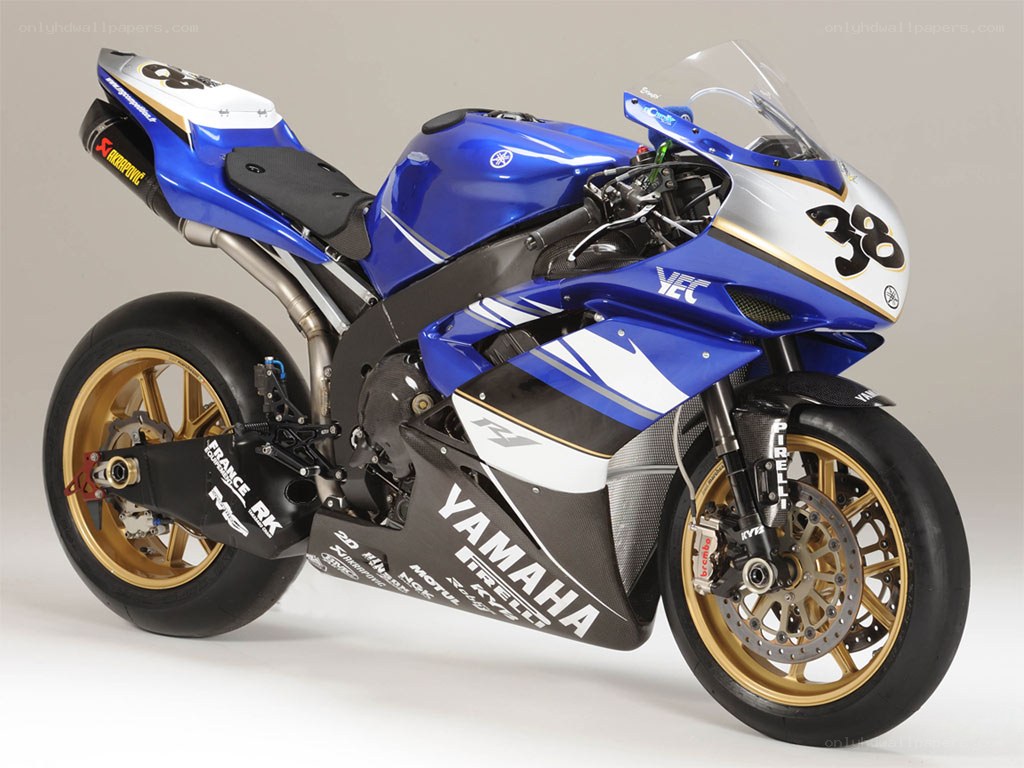 blue racing motorcycle