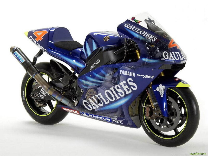 blue racing motorcycle