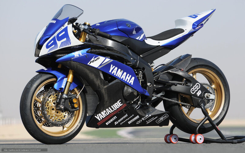 Blue Racing Motorcycle — Dynamic