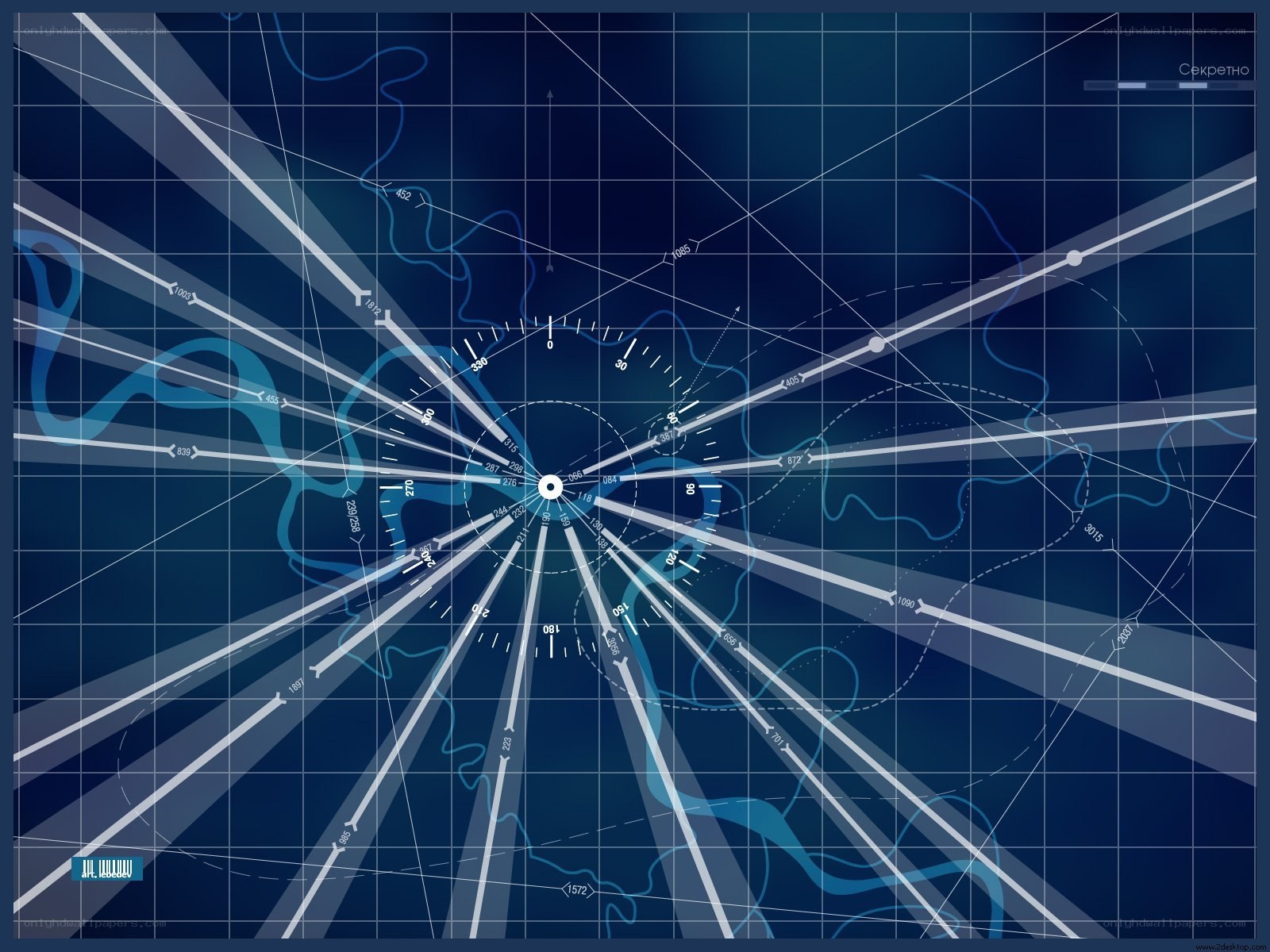 blue radar interface