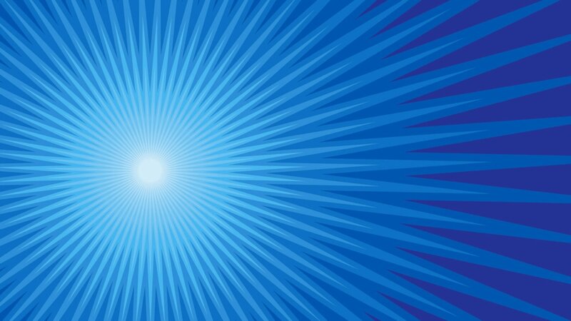 Blue Radial Burst