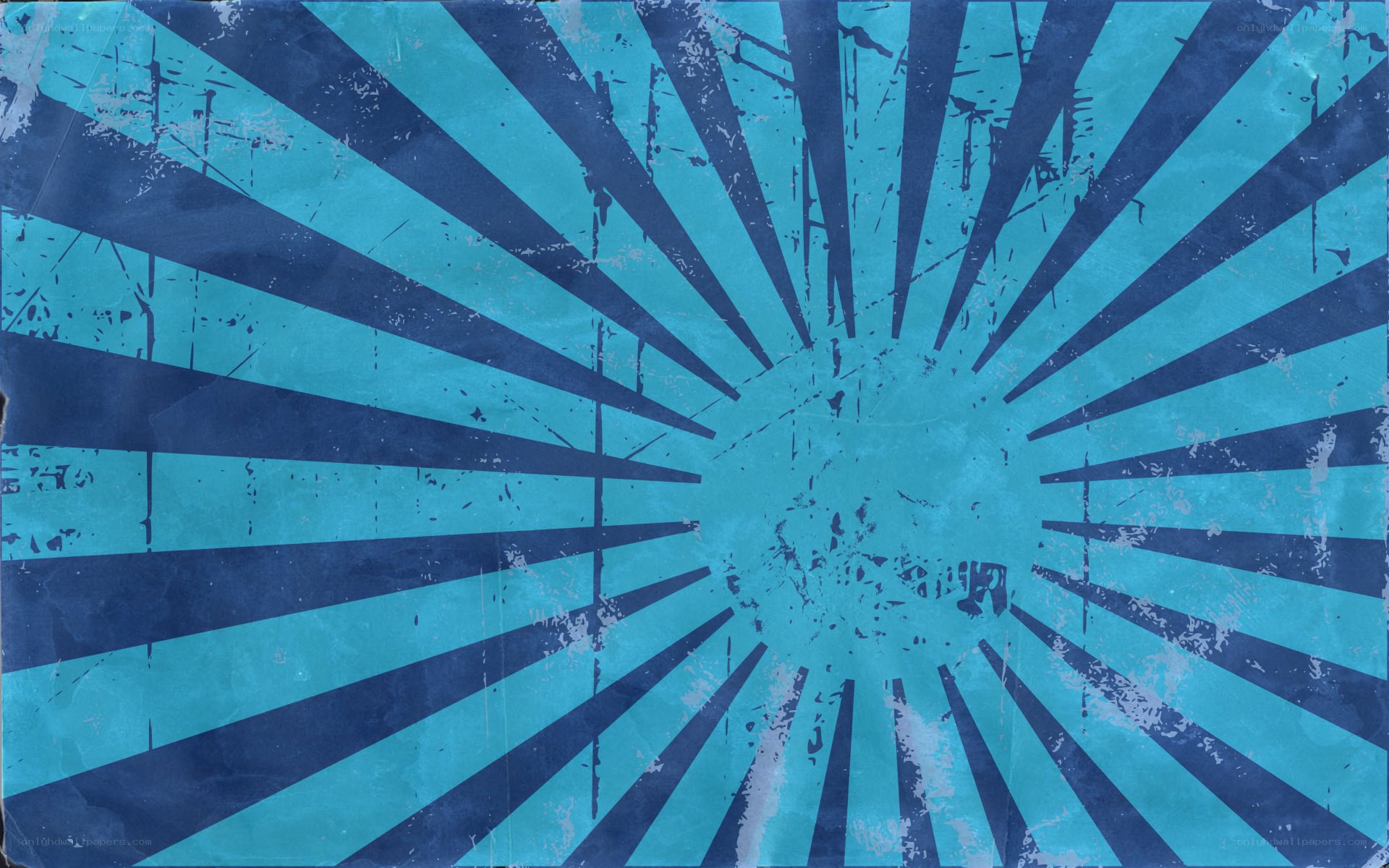 blue radial grunge pattern