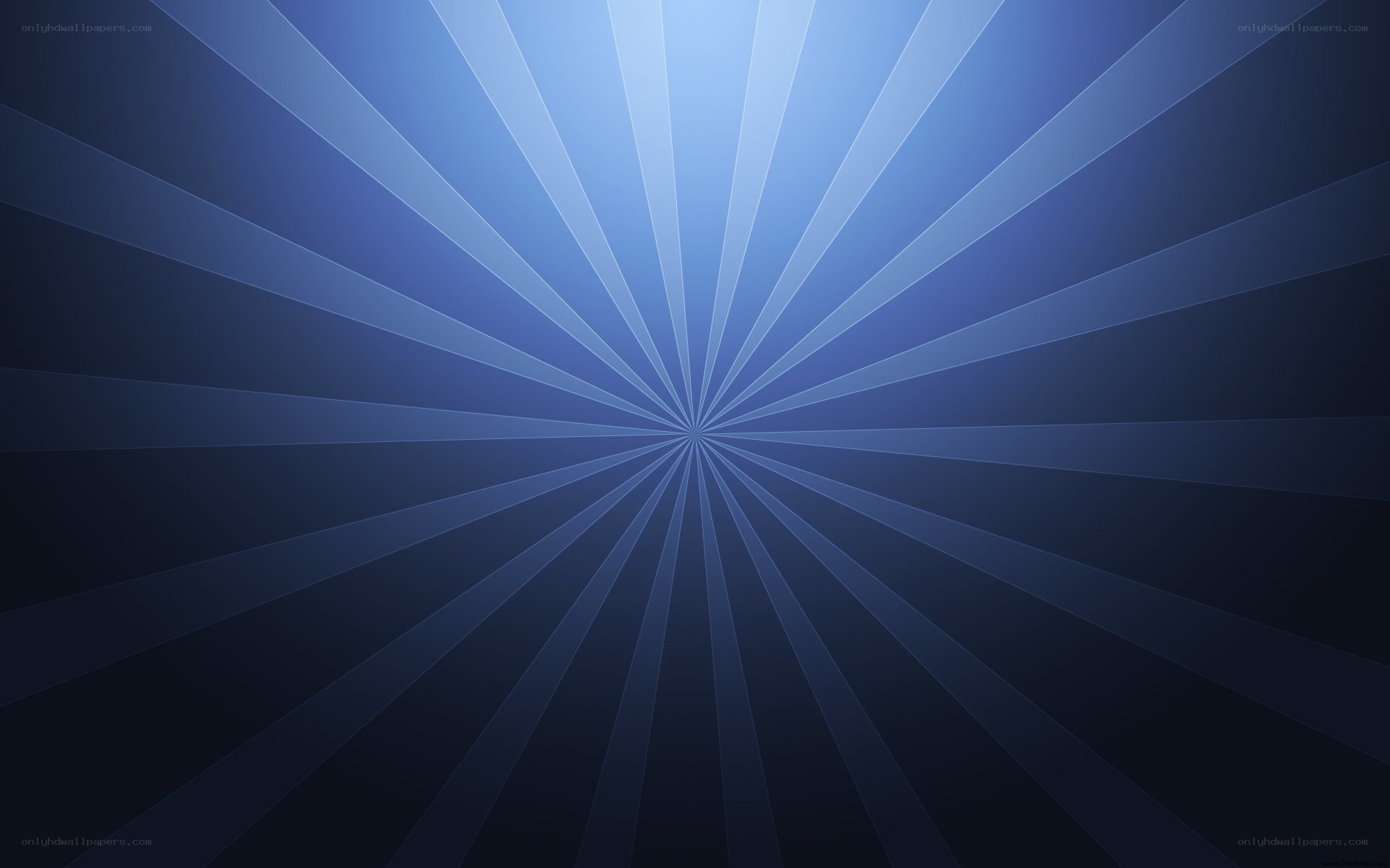 blue radial light burst