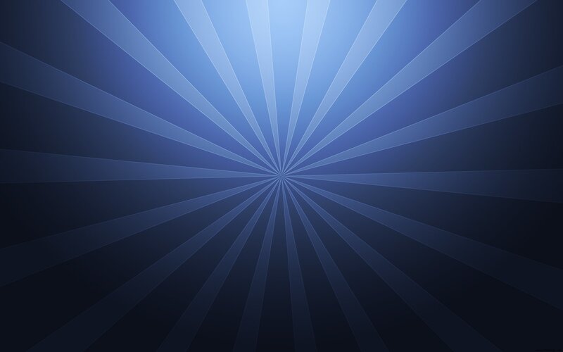 Blue Radial Light Burst — Calm, Abstract
