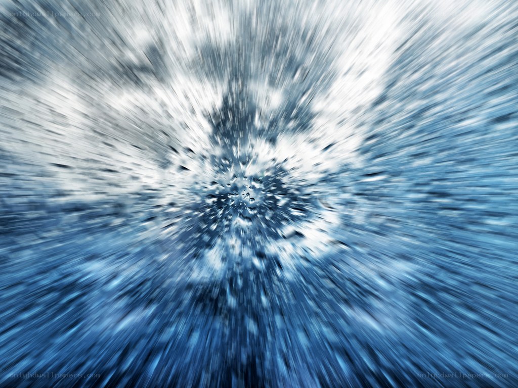 blue radial motion blur