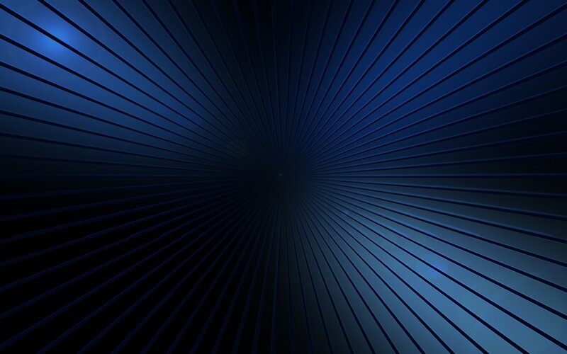 blue radial tunnel effect