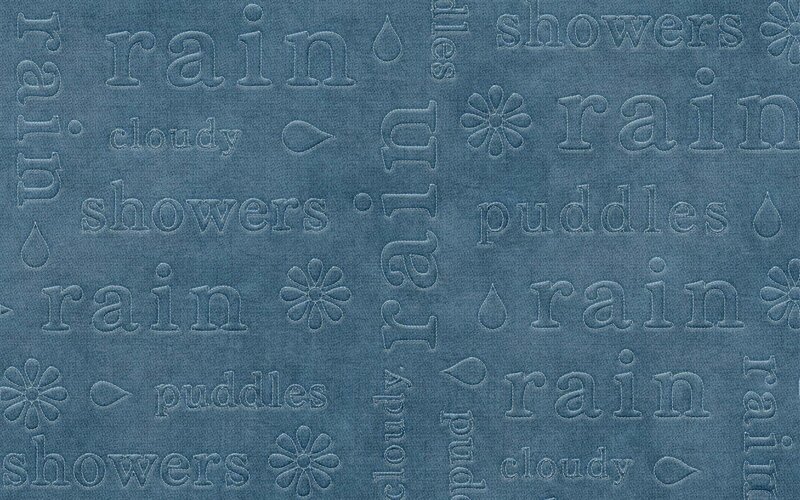 blue rain-themed pattern