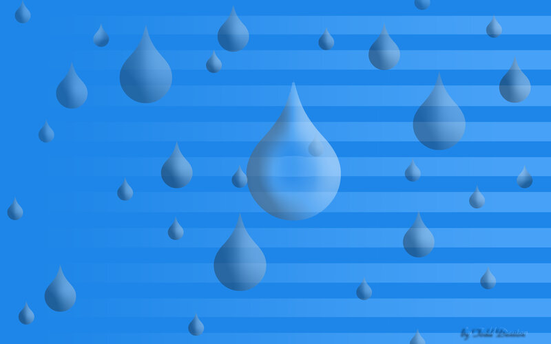 blue raindrop pattern