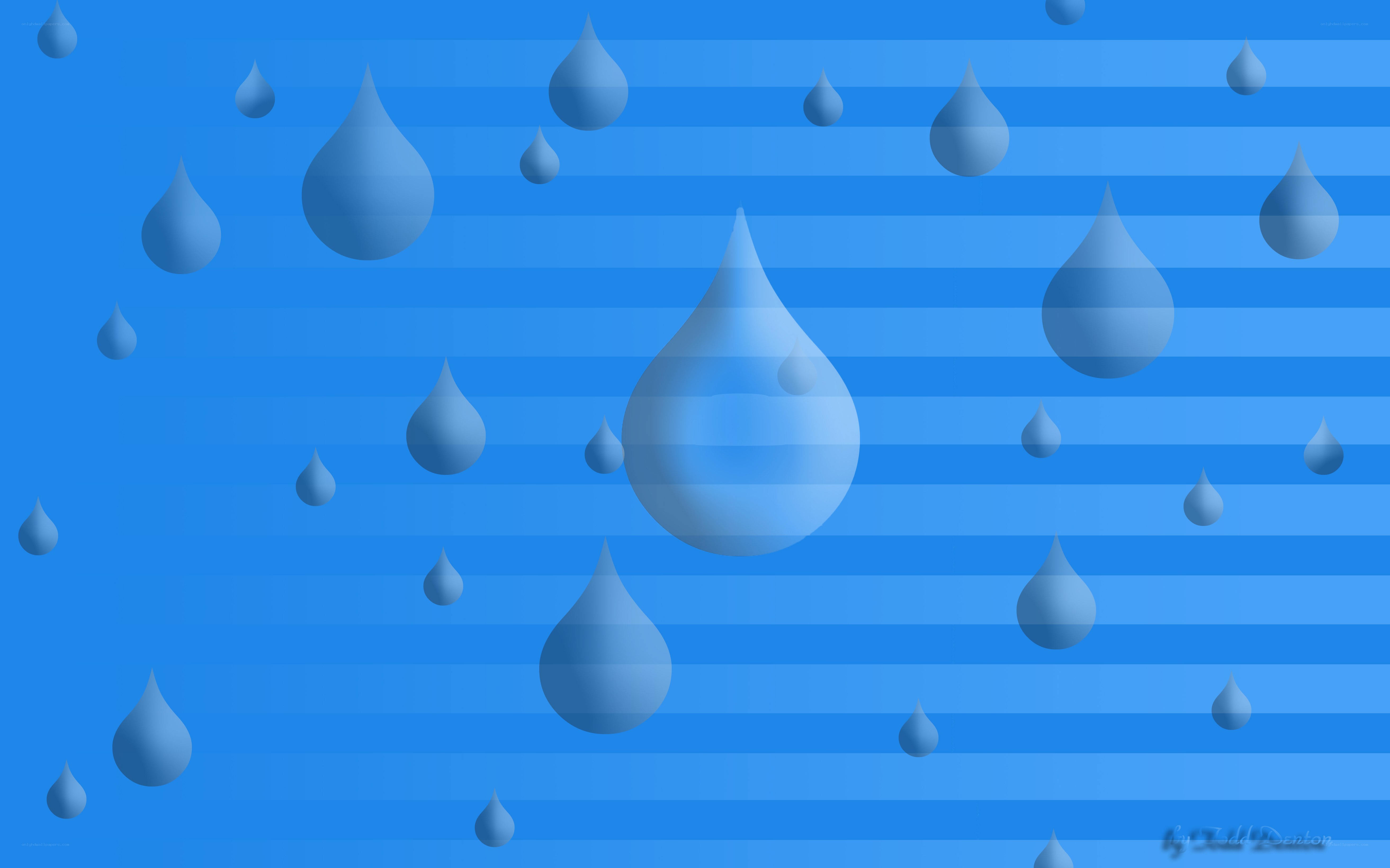 blue raindrop pattern