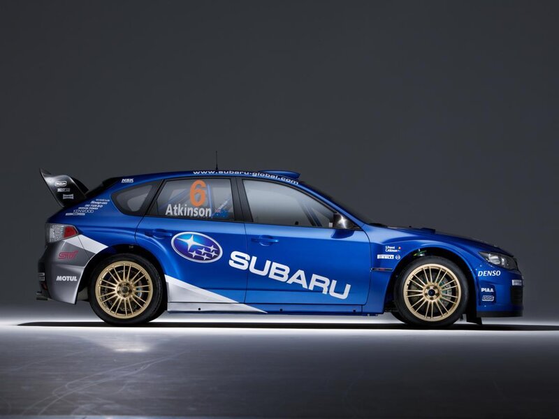 Blue Rally Car — Dramatic, Photograph