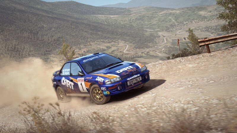 Blue Rally Car — Dynamic, Afternoon, 3d Render, Dirt Road