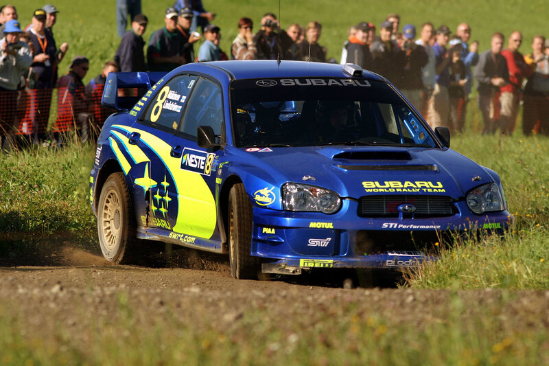 Blue Rally Car — Dynamic, Afternoon