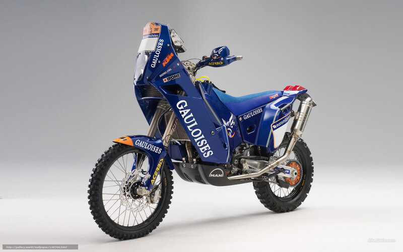 Blue Rally Motorcycle