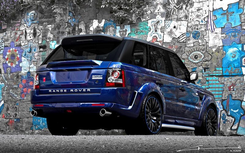 Blue Range Rover Sport