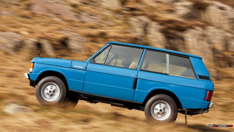 Blue Range Rover Suv — Dynamic, Photograph