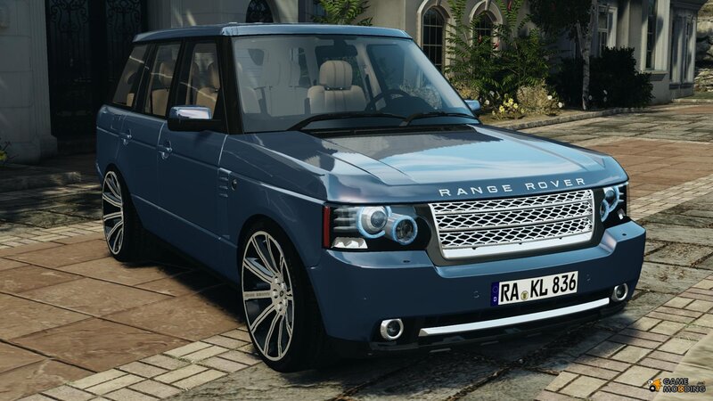 Blue Range Rover Suv — Neutral, Afternoon