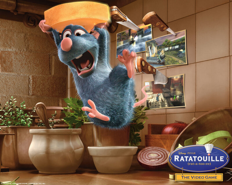 Blue Rat Holding Cheese