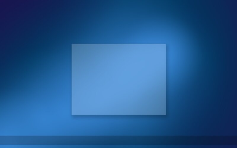 Blue Rectangle on Blue Background