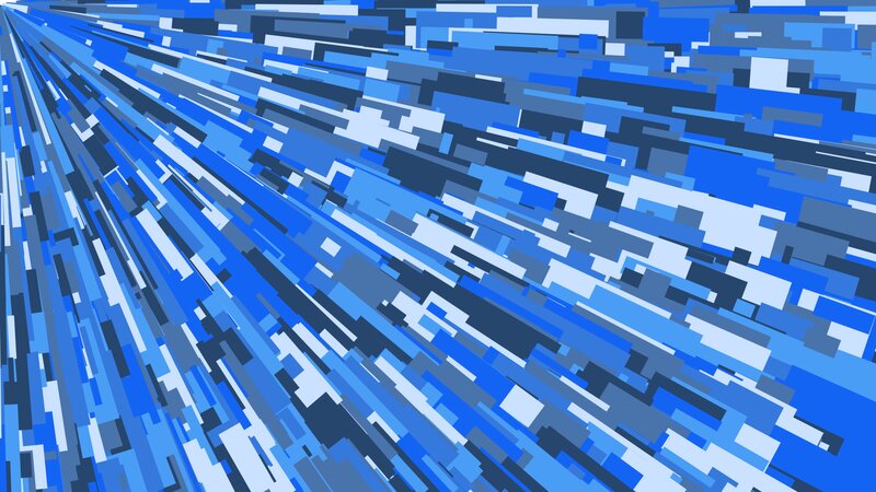 Blue Rectangular Shapes — Dynamic