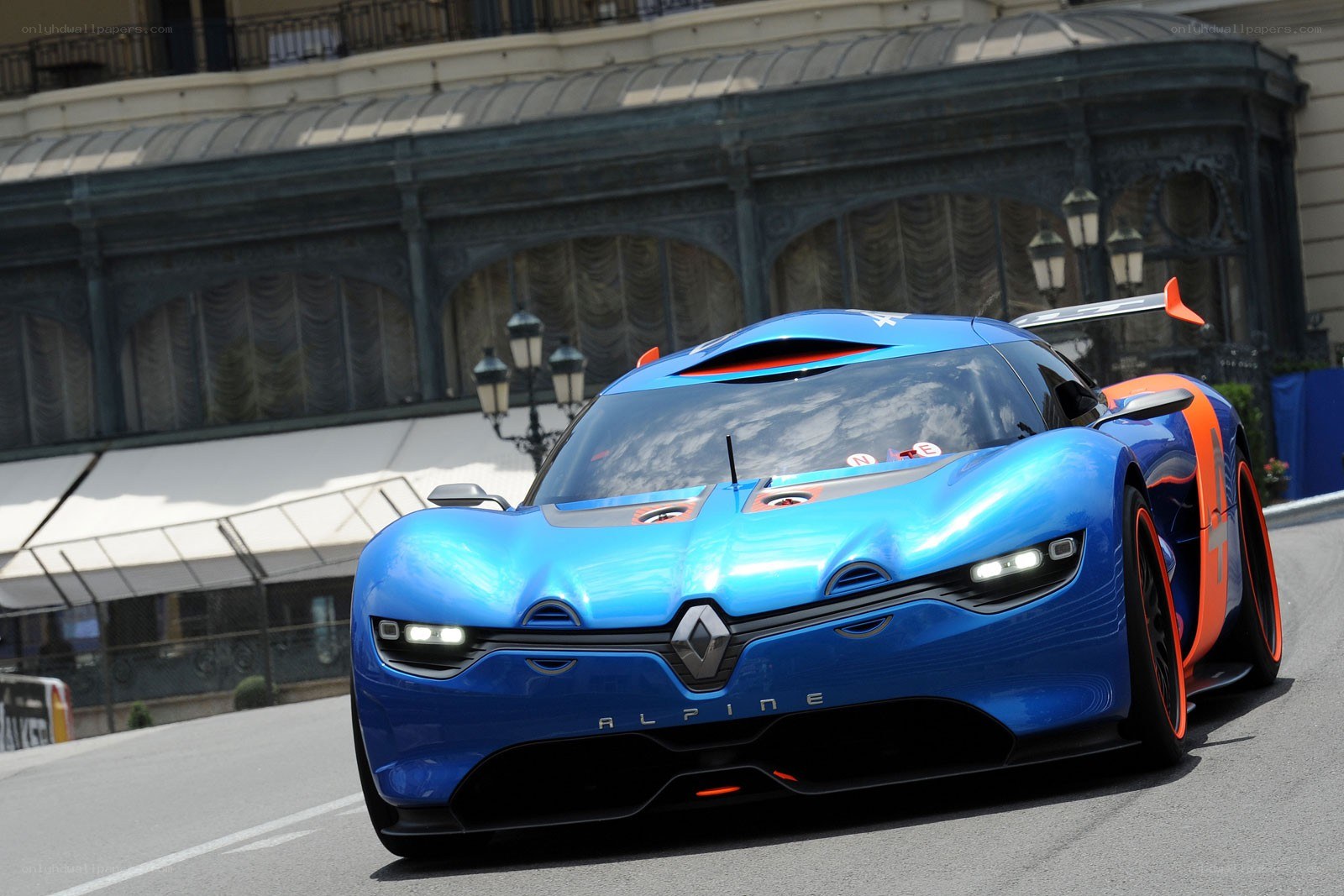Blue Renault Alpine concept car