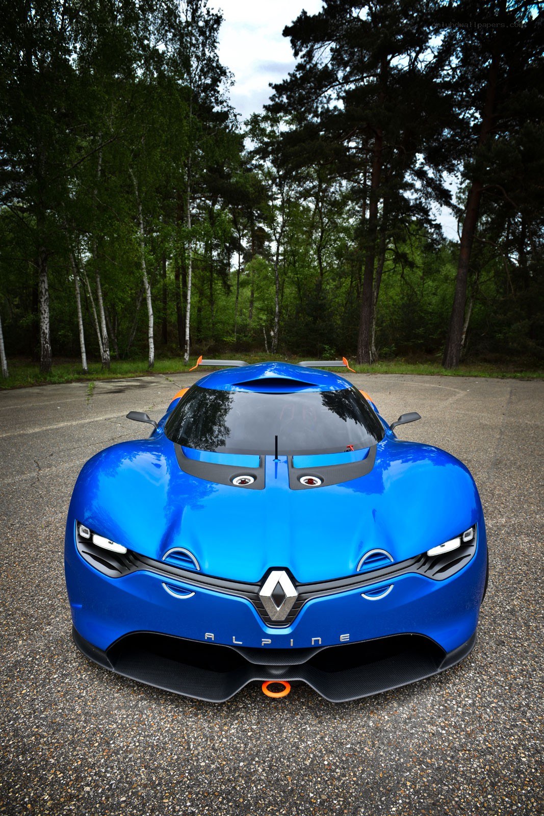 Blue Renault Alpine Vision car