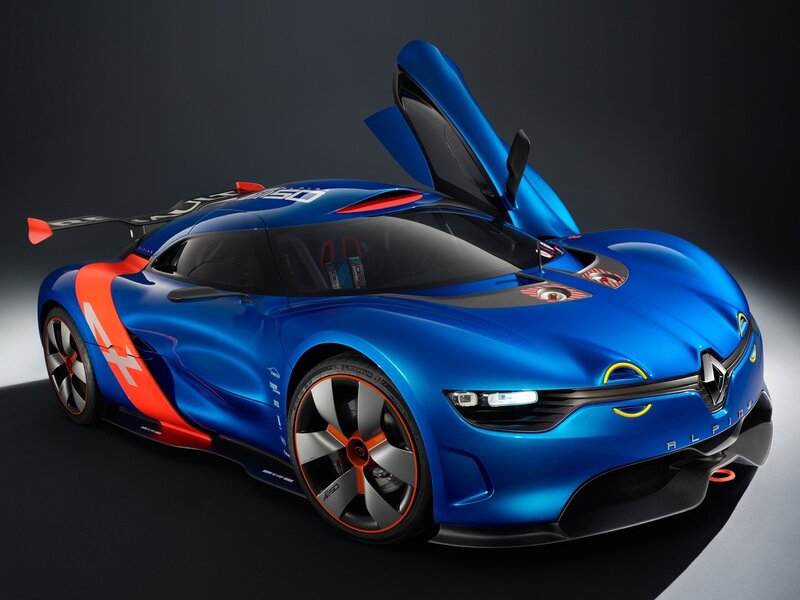 Blue Renault Alpine Vision GT