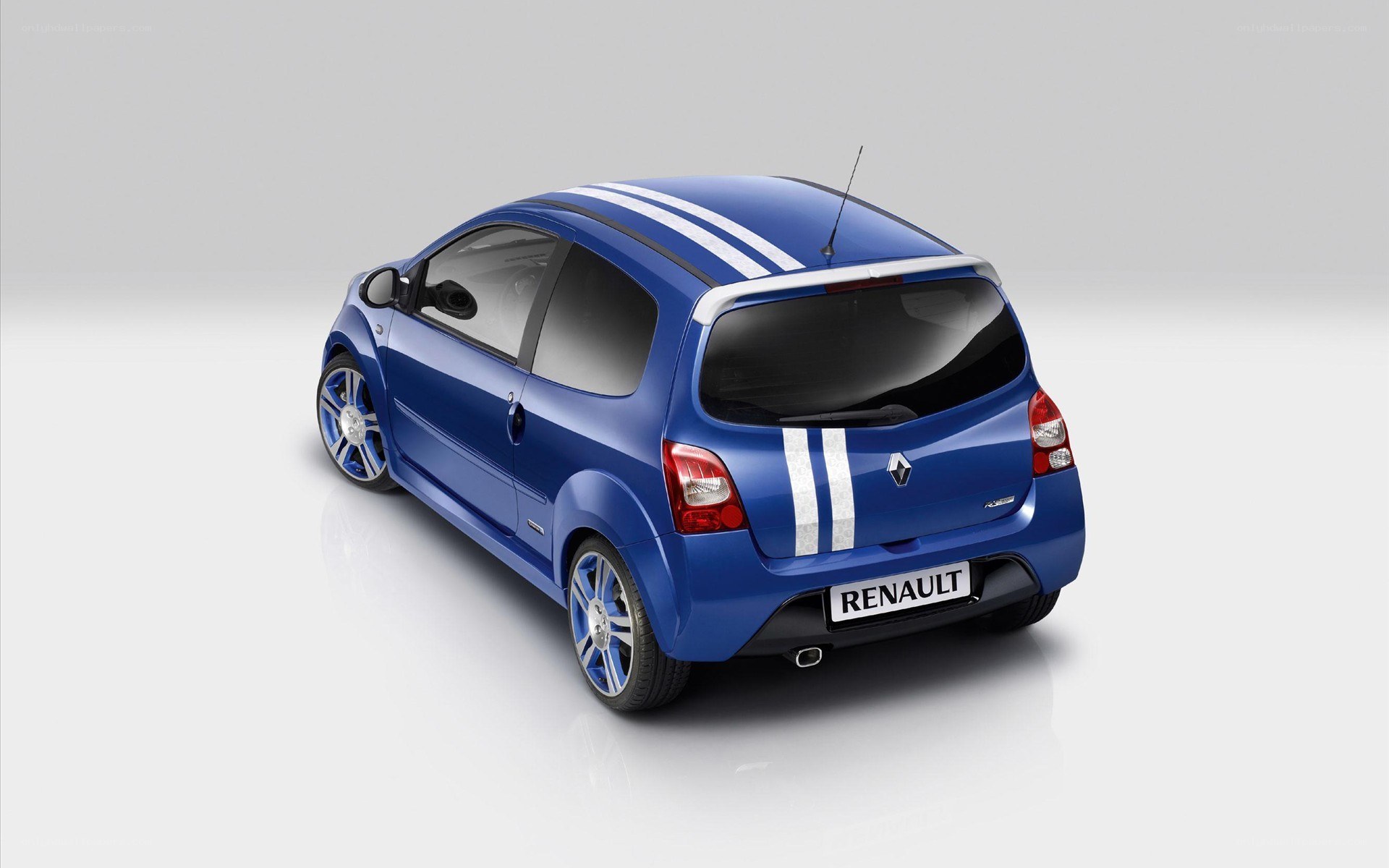 Blue Renault Clio car