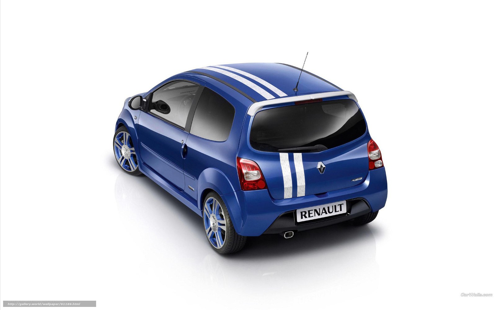 Blue Renault Clio car