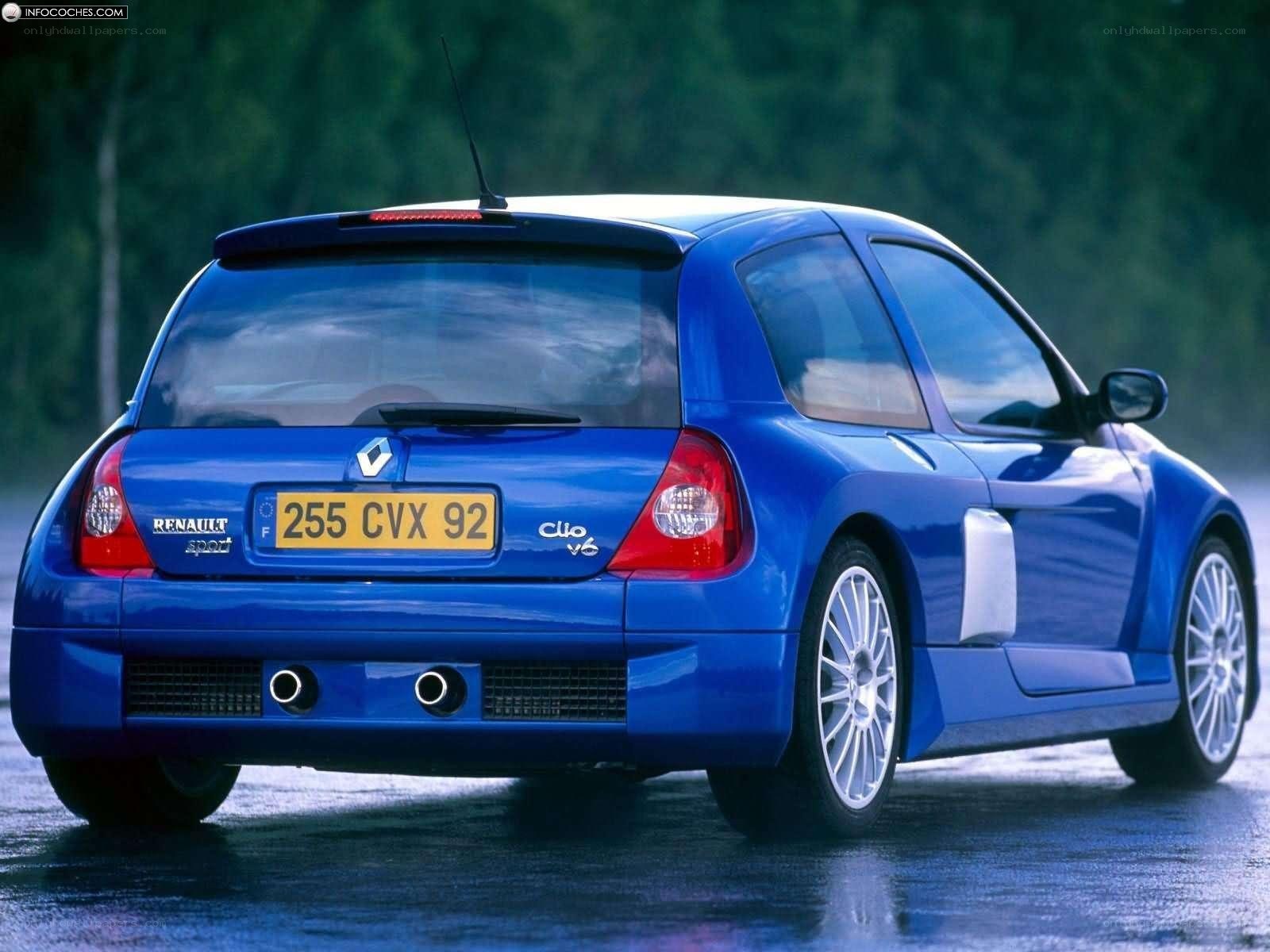 blue renault clio v6