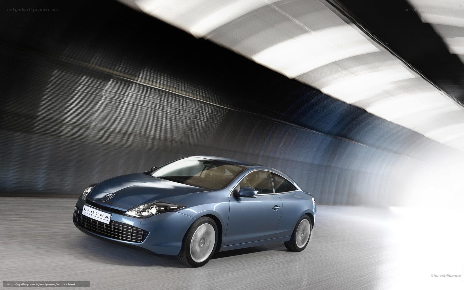 Blue Renault Laguna Coupe