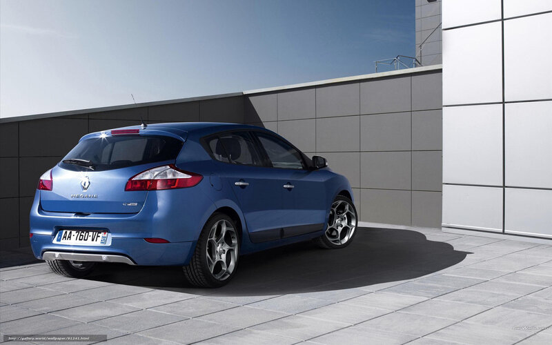 blue renault megane hatchback