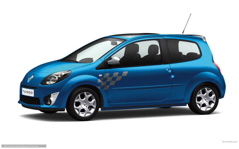 Blue Renault Twingo Car — Neutral