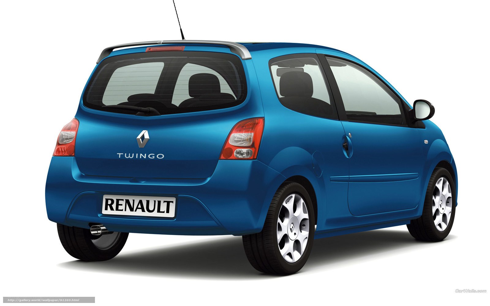 Blue Renault Twingo car