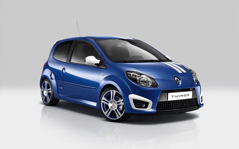 Blue Renault Twingo R.S.