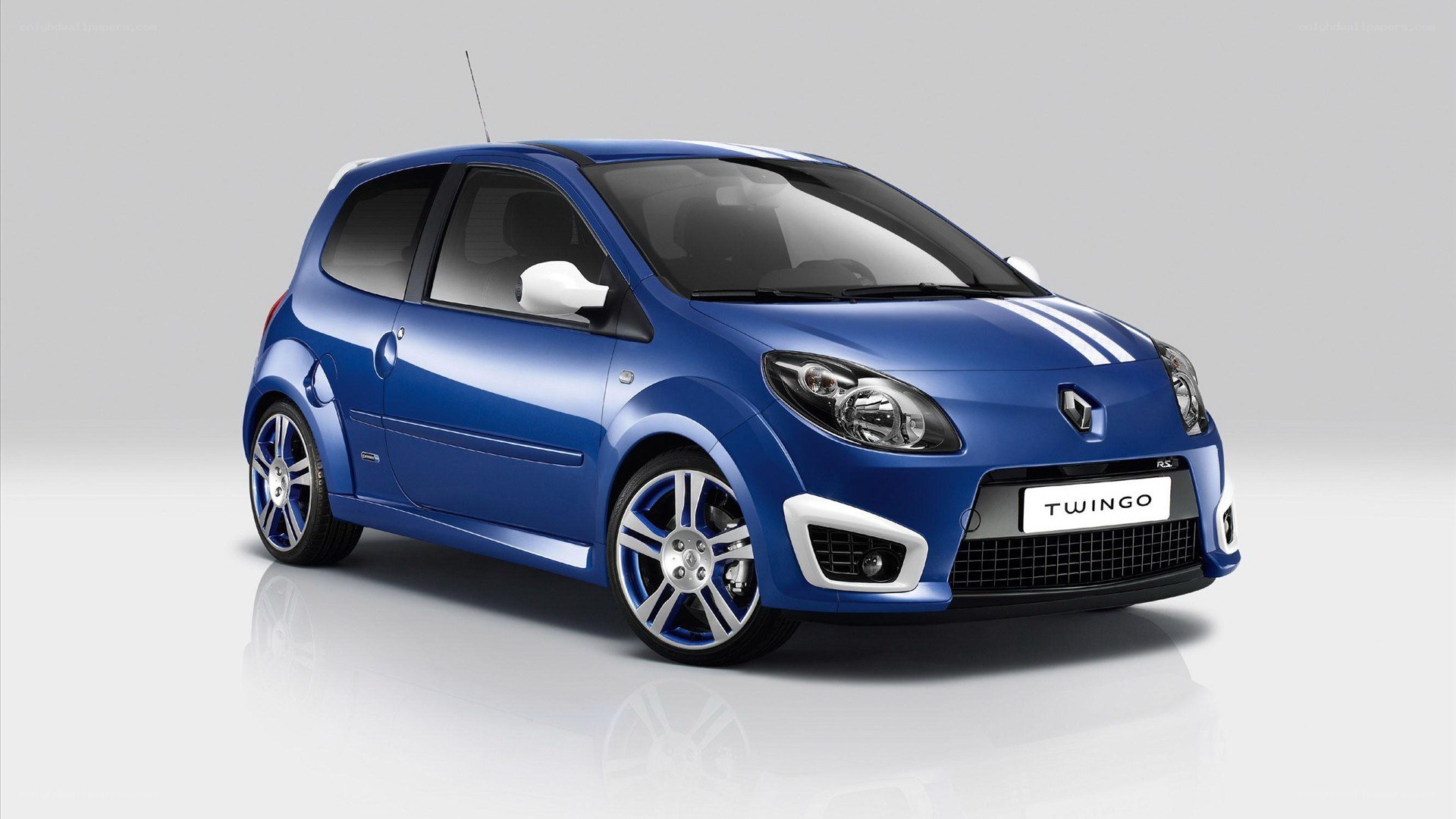 Blue Renault Twingo RS