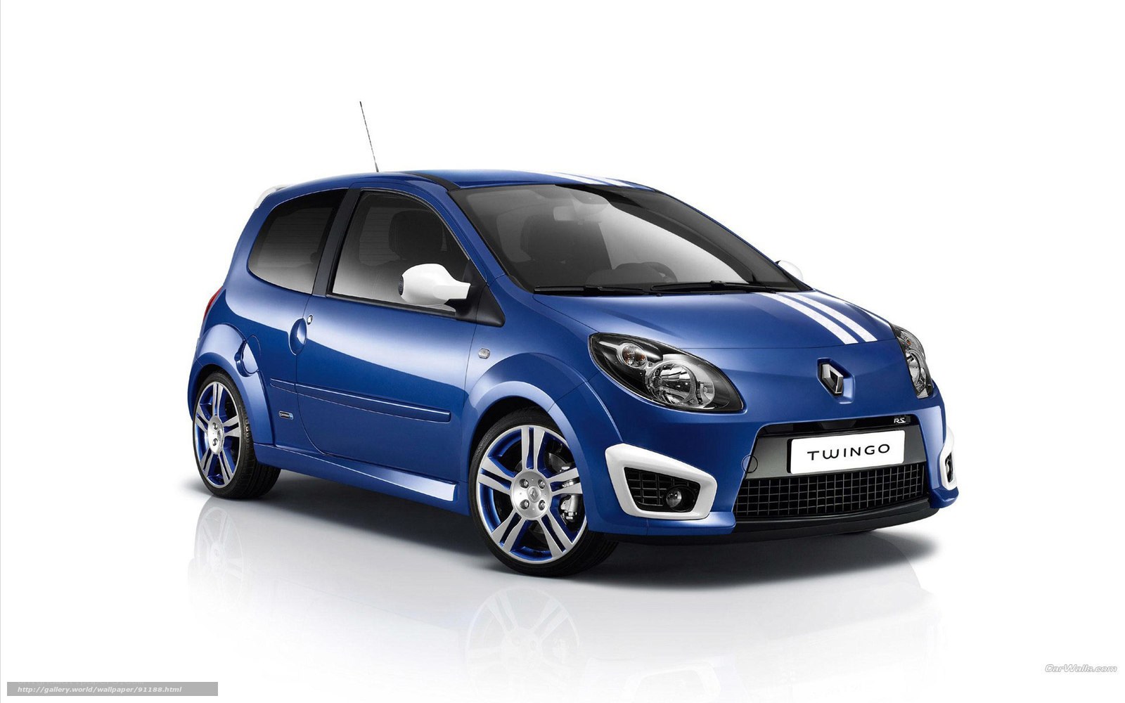 Blue Renault Twingo RS