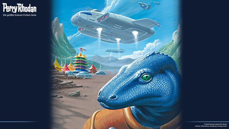 Blue Reptilian Creature