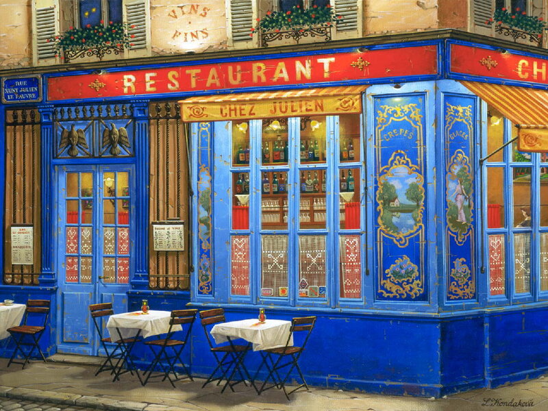 Blue Restaurant Facade