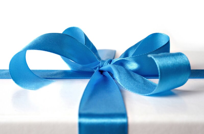 Blue Ribbon Bow — Calm, Photograph