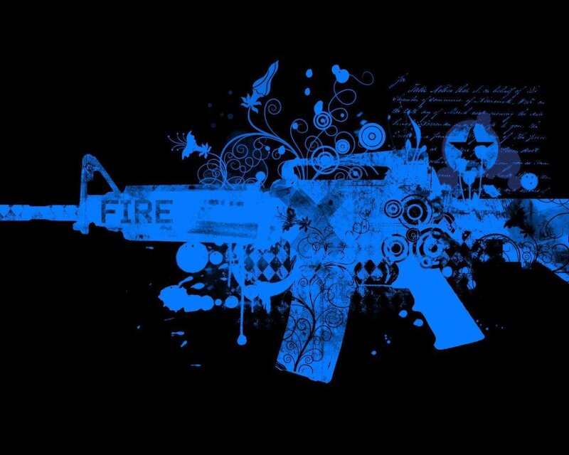 Blue Rifle Illustration