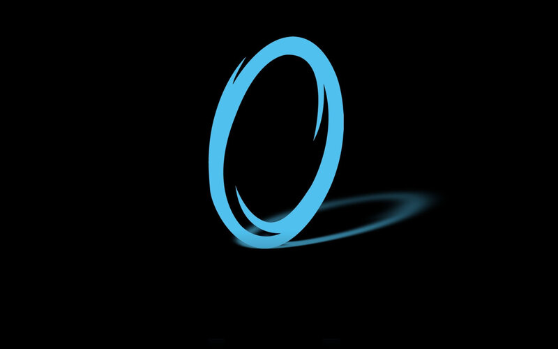 Blue Ring on Black — Dark