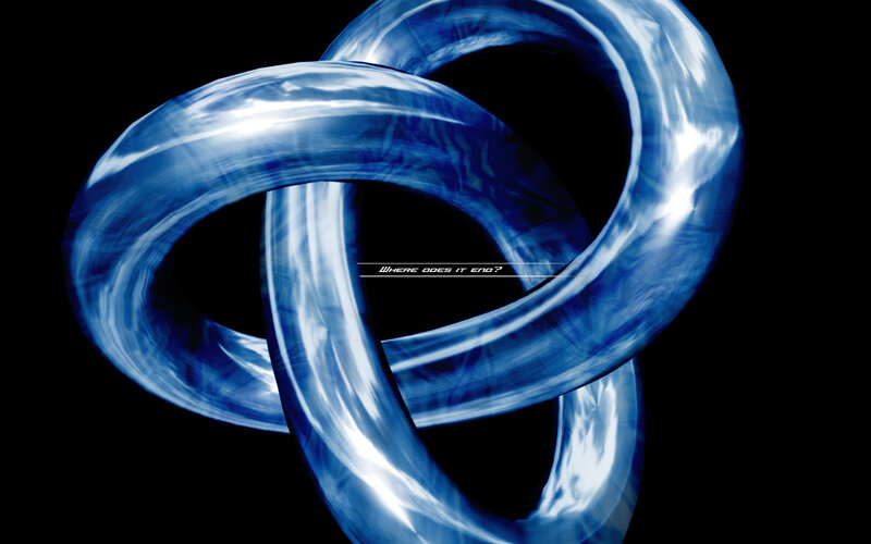 blue rings knot design