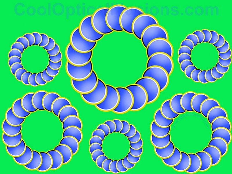 Blue Rings on Green