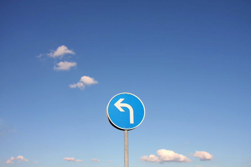 Blue Road Sign — Serene