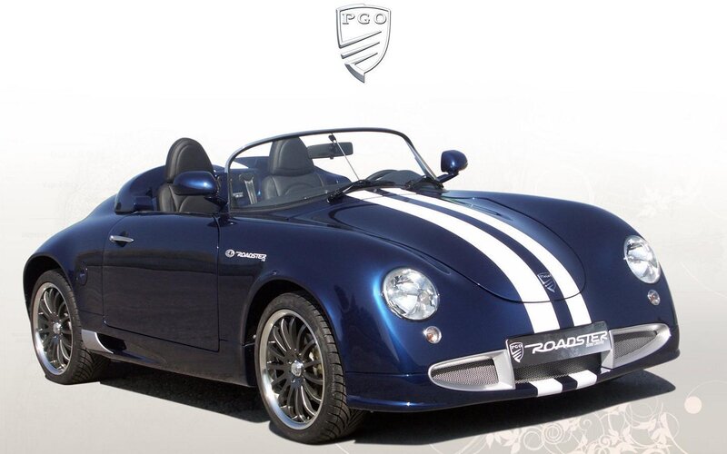 Blue Roadster Car