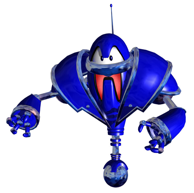 blue robot character