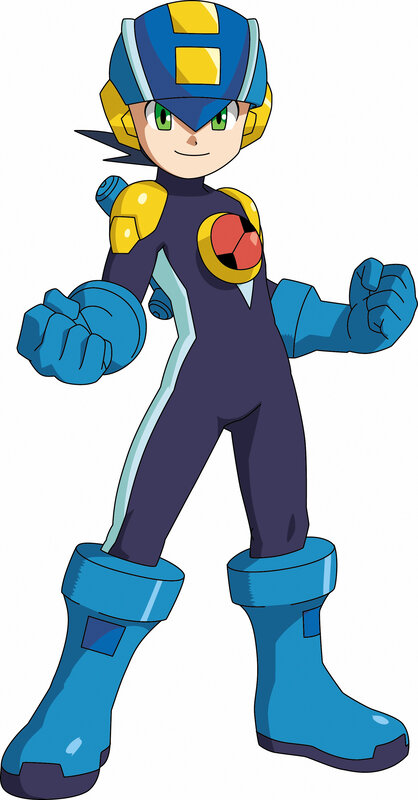 Blue Robot Character — Confident
