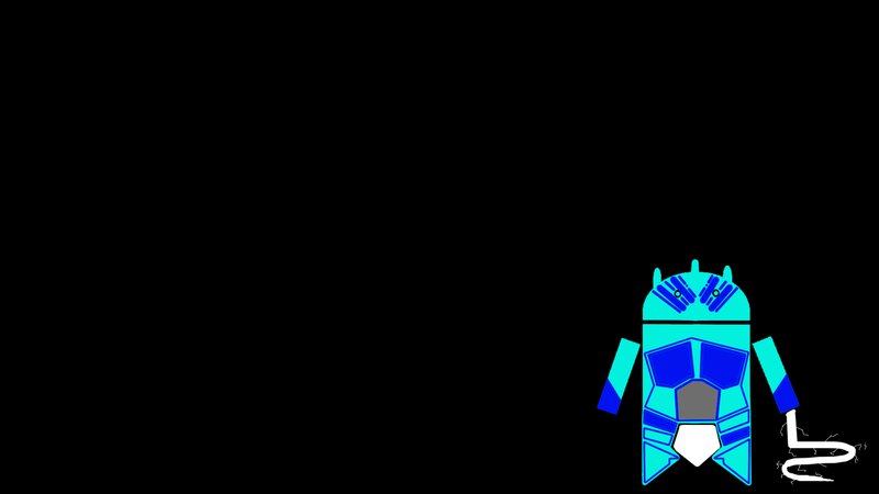 Blue Robot Character — Minimalist
