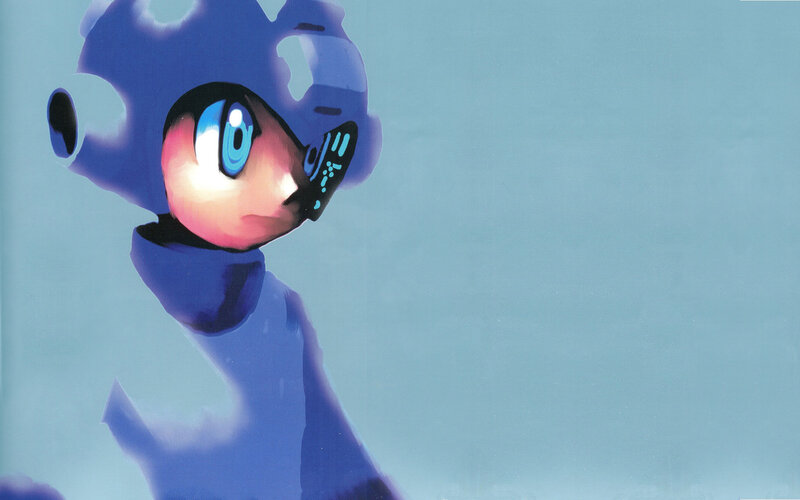 blue robot character portrait